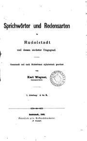 Tapa de Sprichwörter und Redensarten in Rudolstadt und dessen nächster Umgegend. Abt ..