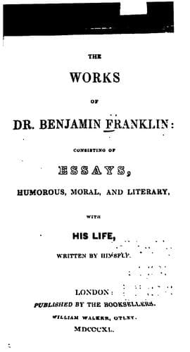 Tapa de The Works of Dr. Benjamin Franklin: Consisting of Essays, Humorous, Moral, and Literary: with ..