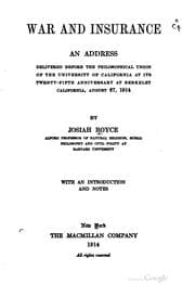 Tapa de War and Insurance: An Address Delivered Before the Philosophical Union of ..