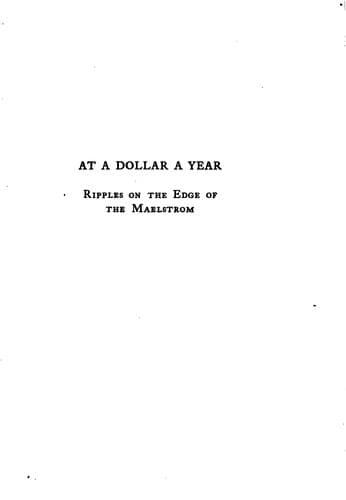 Tapa de At a dollar a year