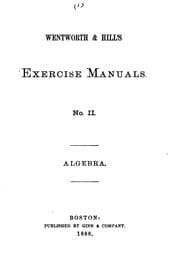 Tapa de Wentworth & Hill's Exercise Manuals