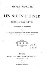 Tapa de Les nuits d'hiver: poésies complètes