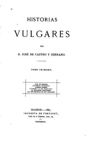 Tapa de Historias vulgares