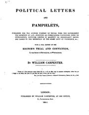 Tapa de Political Letters and Pamphlets: Published for the Avowed Purpose of Trying ...