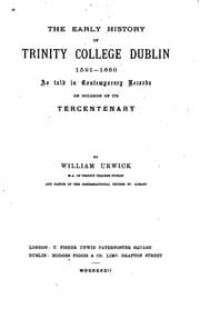 Tapa de The Early History of Trinity College Dublin 1591-1660: As Told in Contemporary Records on ..