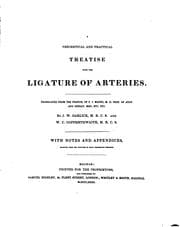 Tapa de A theoretical and practical treatise upon the ligature of arteries
