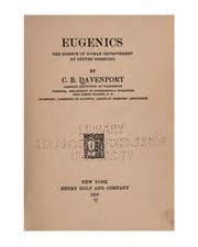 Tapa de Eugenics: The Science of Human Improvement by Better Breeding