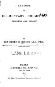 Tapa de Lessons in elementary chemistry: Inorganic and Organic