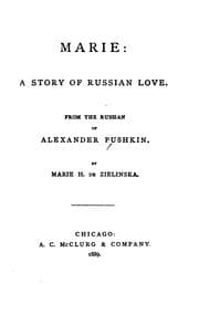Tapa de Marie: A Story of Russian Love