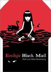 Tapa de Emily's Black Mail Fold and Mail Stationery