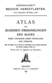 Tapa de Atlas der äusseren Erkrankungen des Auges Bd. 1