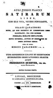 Tapa de Satirarum liber