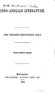 Tapa de Indo-Anglian Literature