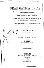 Tapa de Grammatica Celtica: E monumentis vetustis tam hibernicae linguae quam ...