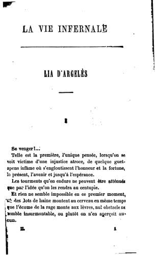 Tapa de La Vie Infernale