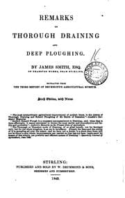 Tapa de Remarks on thorough draining and deep ploughing