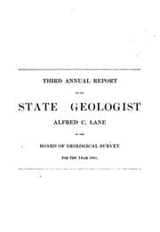 Tapa de Report of the State Board of Geological Survey for the Year ...