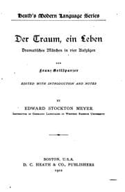 Tapa de Der Traum, ein Leben: Dramatisches Märchen in vier Aufzügen