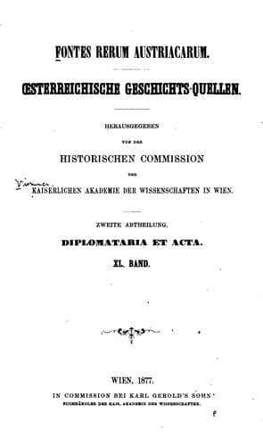 Tapa de Fontes Rerum Austriacarum