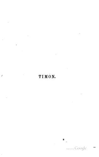 Tapa de Timon, a Play; Now First Printed.: A Play ; Now First Printed