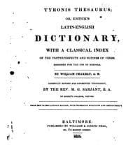 Tapa de Tyronis thesaurus: or, Entick's Latin-English dictionary, with a classical index of the ..