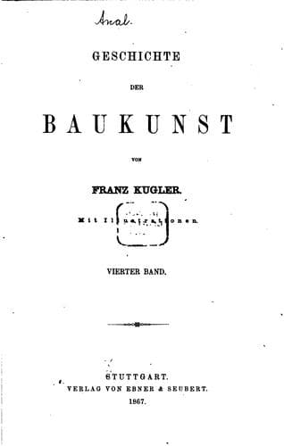 Tapa de Geschichte der Baukunst
