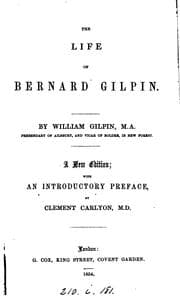 Tapa de The Life of Bernard Gilpin