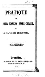 Tapa de Pratique de l'amour envers Jésus-Christ