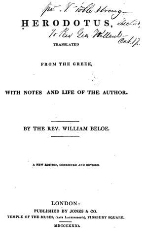 Tapa de Herodotus