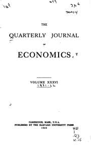 Tapa de The Quarterly Journal of Economics