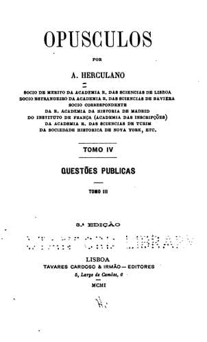 Tapa de Opusculos