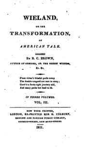 Tapa de Wieland, or, The transformation