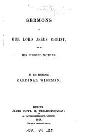 Tapa de Sermons on our Lord Jesus Christ, and on His blessed Mother