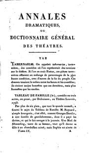 Tapa de Annales dramatiques: ou, Dictionnaire général des théâtres ..
