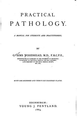 Tapa de Practical Pathology: A Manual for Students and Practitioners