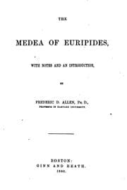 Tapa de The Medea of Euripides: with notes and introduction