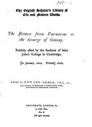 Tapa de The Return from Parnassus: Or, the Scourge of Simony