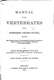 Tapa de Manual of the Vertebrates of the Northern United States: Including the ..