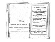 Tapa de Devotions Vpon Emergent Occasions, and Seuerall Steps in My Sicknes: Digested Into I ..