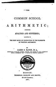 Tapa de Common School Arithmetic ..