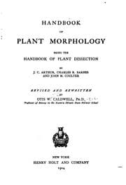 Tapa de Handbook of plant morphology