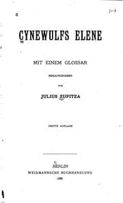 Tapa de Cynewulfs Elene: Mit einem Glossar