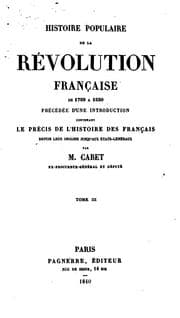 Tapa de Histoire populaire de la révolution française de 1789 à 1830