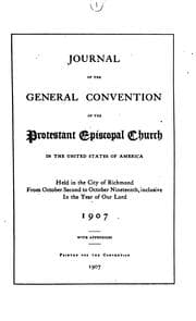 Tapa de Journal of the General Convention of the Protestant Episcopal Church in the United States of America