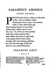 Tapa de Paradisus amissus: Poema Joannis Miltoni. Latine redditum a Guilielmo Dobson ..