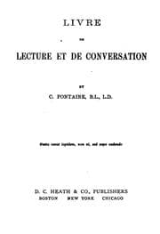 Tapa de Livre de lecture et de conversation