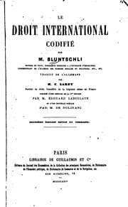 Tapa de Le droit international codifié