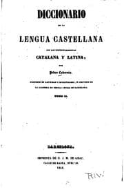 Tapa de Diccionario de la lengua castellana