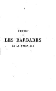 Tapa de Études sur les barbares et le moyen age