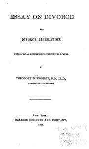 Tapa de Essay on Divorce and Divorce Legislation, with Special Reference to the United States